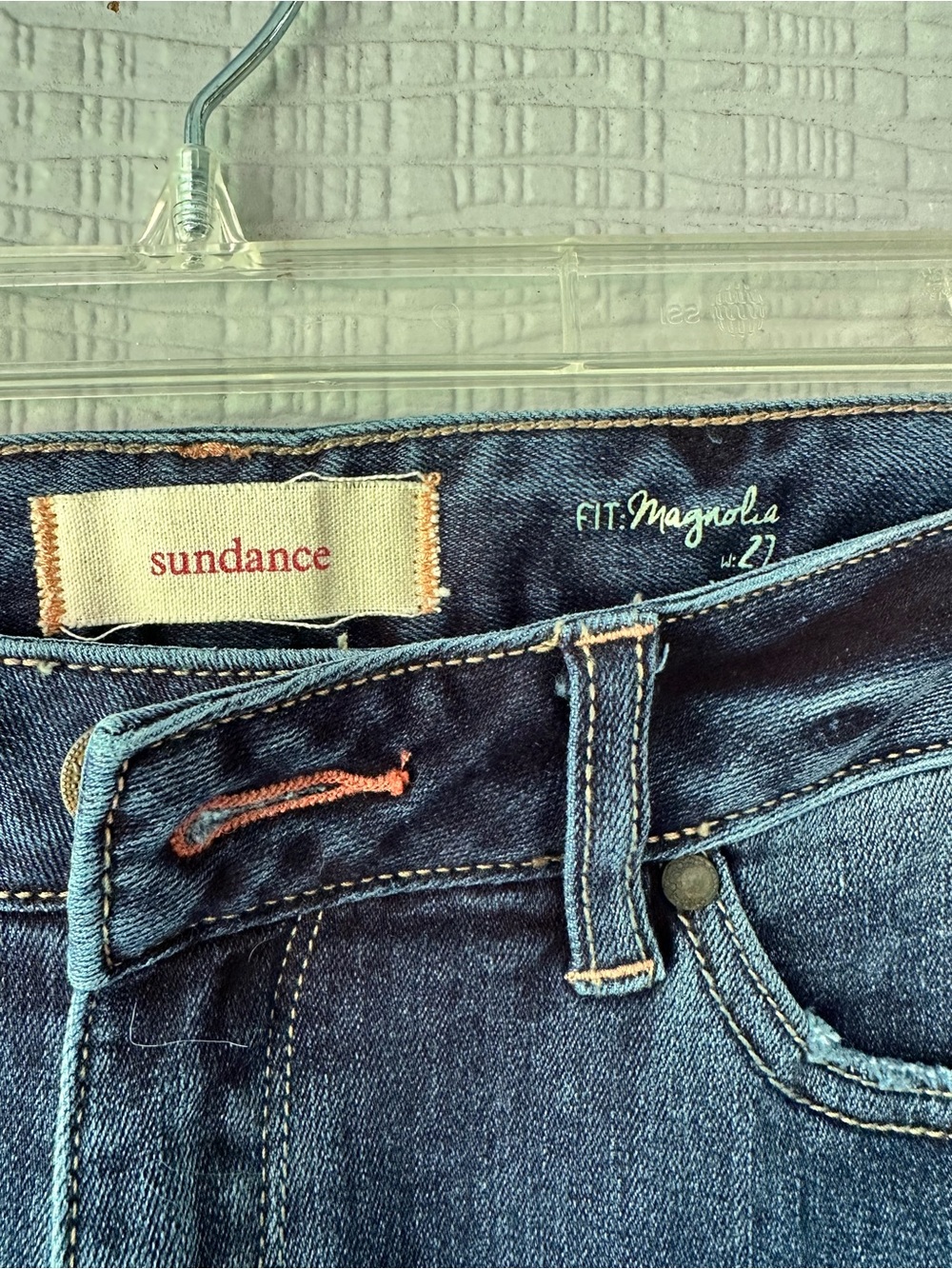 Sundance Magnolia Fit Embroidered Floral Jeans~27 - Picture 4 of 4